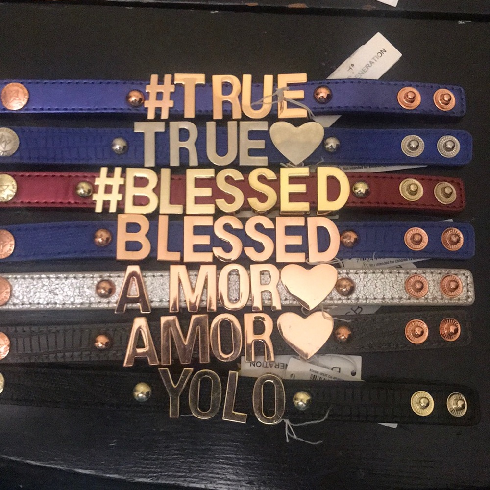 BCBG leather bracelet $7 each